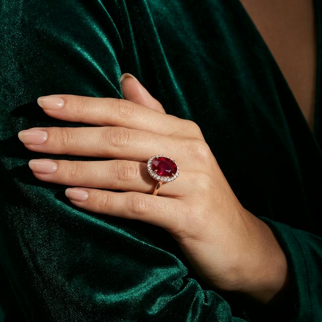 Ruby Yüzük 14K Rose 0.30ct 2