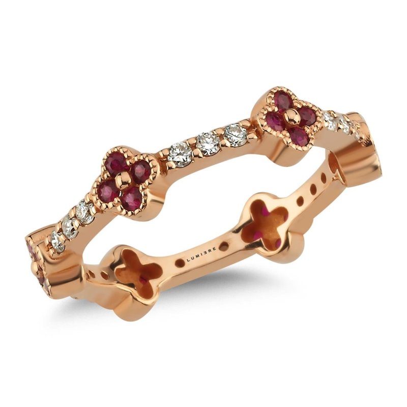 Ruby 1.83 ct Özel Tasarım Yakut Yüzük 18K Rose F VS