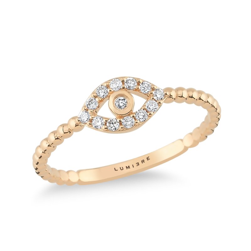 0.13 ct Minimal Göz Yüzük